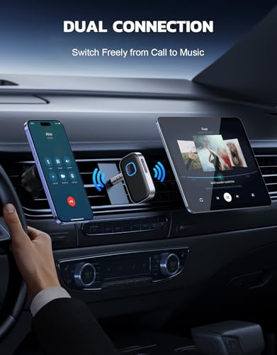 Bluetooth Receiver Car Aux Adapter Hands Free Audio Receiver