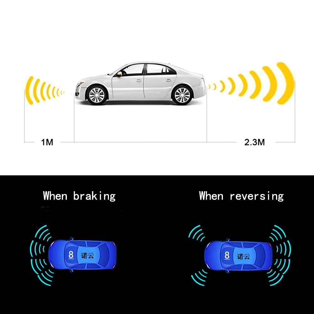 Car Parking Sensor Kit 8 Sensor Reverse Radar System Vehicle Parking Assist