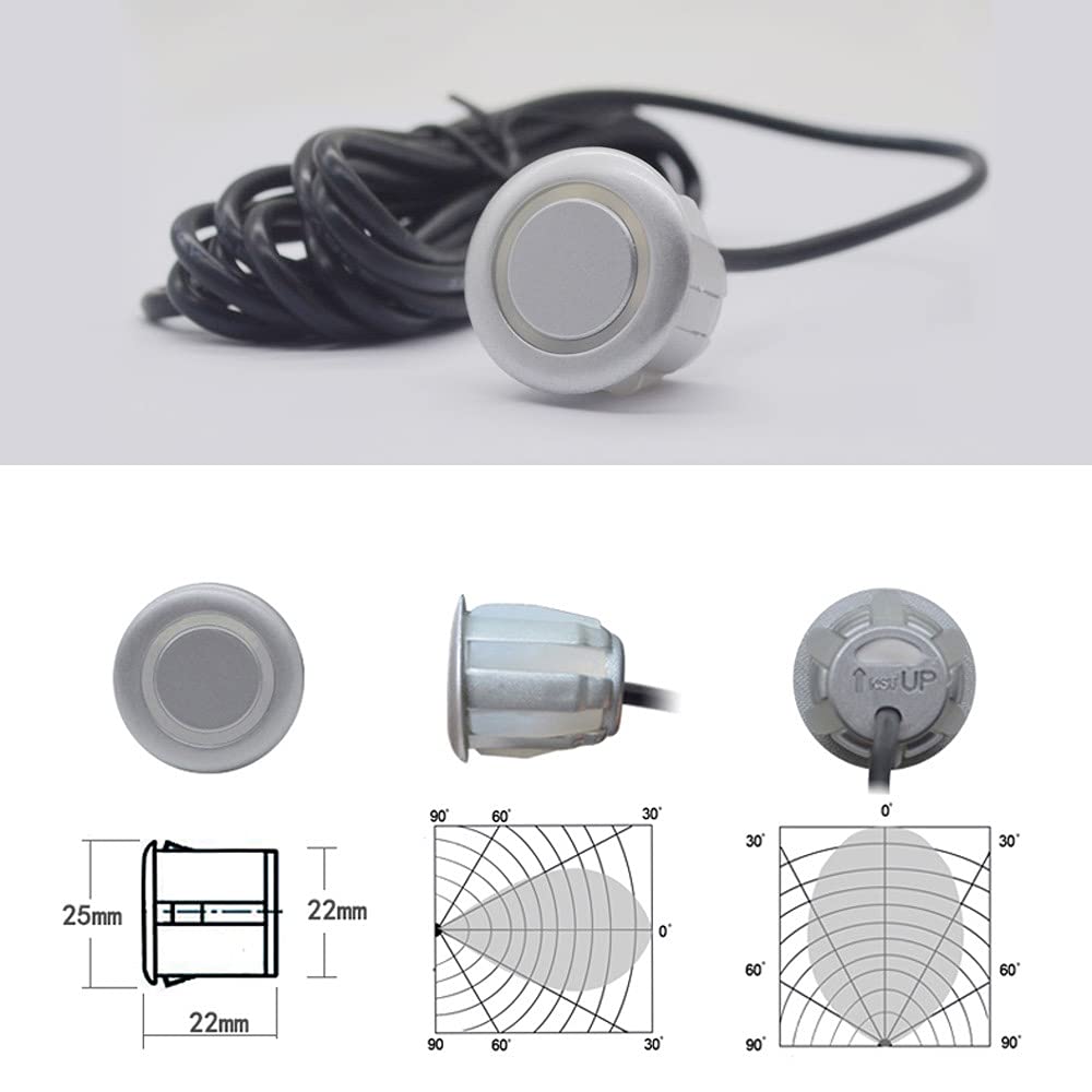 Car Parking Sensor Kit 8 Sensor Reverse Radar System Vehicle Parking Assist