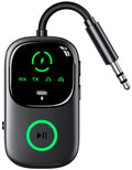 Bluetooth 3.5mm AUX Adapter 2 in 1 Transmitter Receiver LED Display Wireless Audio Adapter