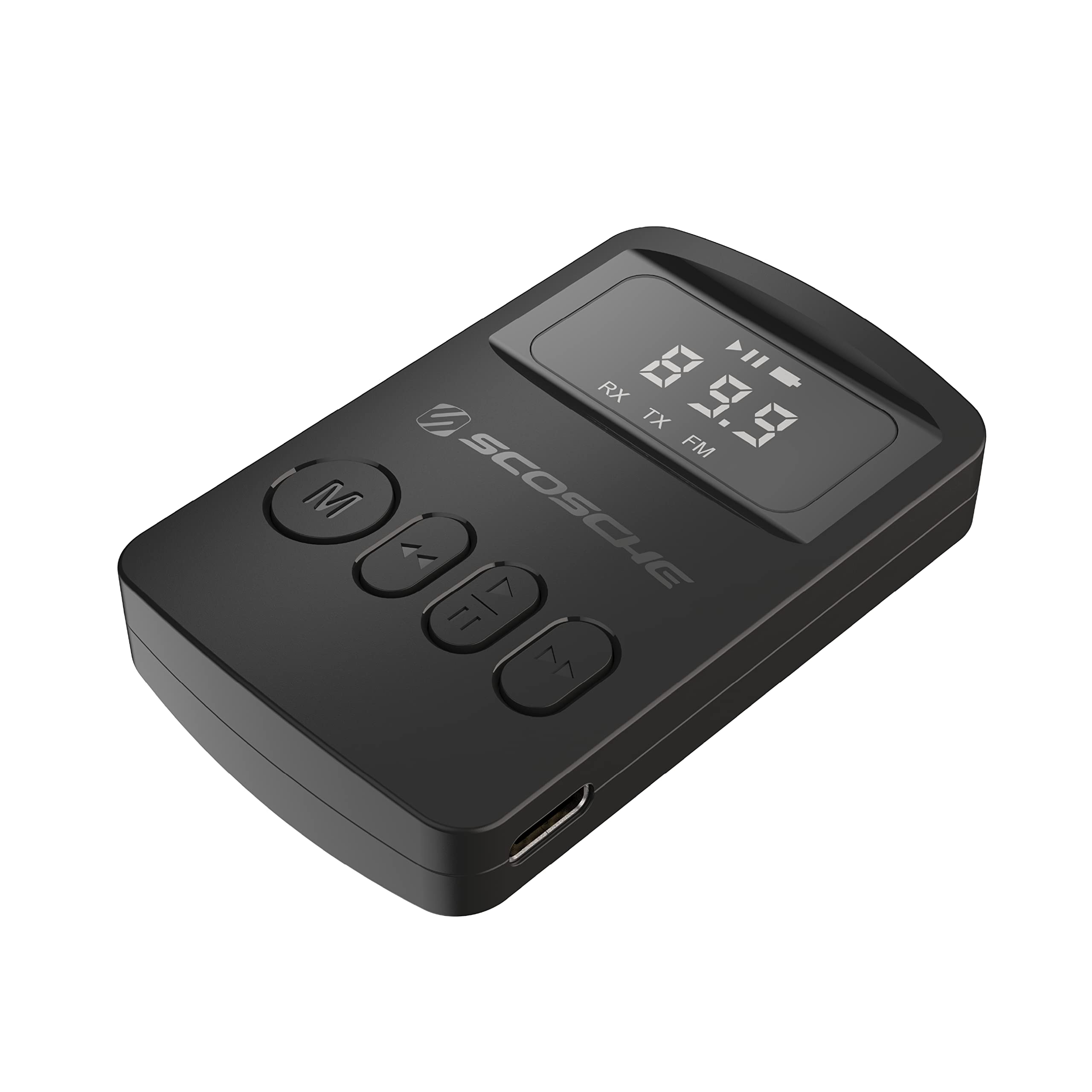 3 in 1 Bluetooth Audio Adapter Transmitter Receiver FM Mode Wireless AUX Adapter for Car Home Airplane