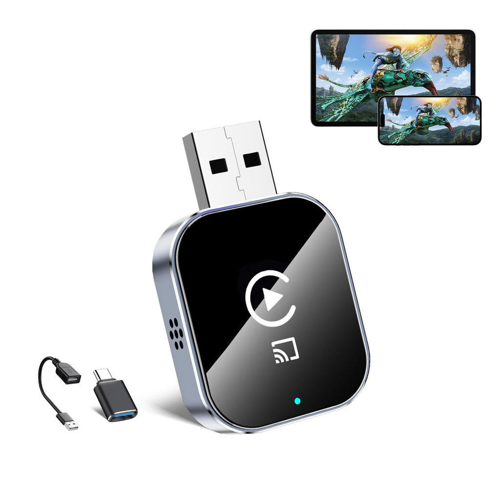 Wireless CarPlay Adapter iPhone AirPlay Mirror Link USB C Wired to Wireless Conversion
