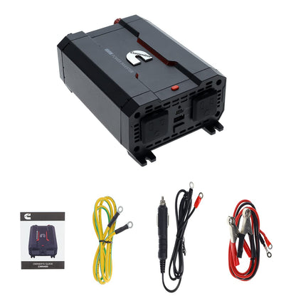 400W Car Power Inverter with Dual AC Ports & USB-C Fast Charging Kit