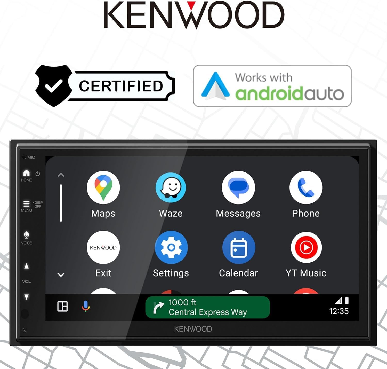 6.8 Inch Car Stereo Touchscreen Multimedia Receiver with Backup Camera