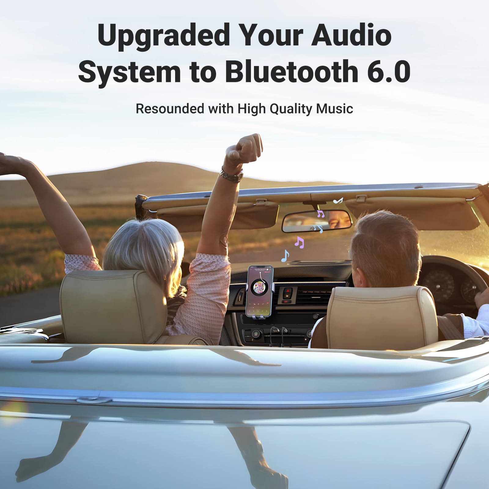 Bluetooth 3.5mm Aux Adapter Car Receiver Hands Free Calls USB Powered Audio Receiver