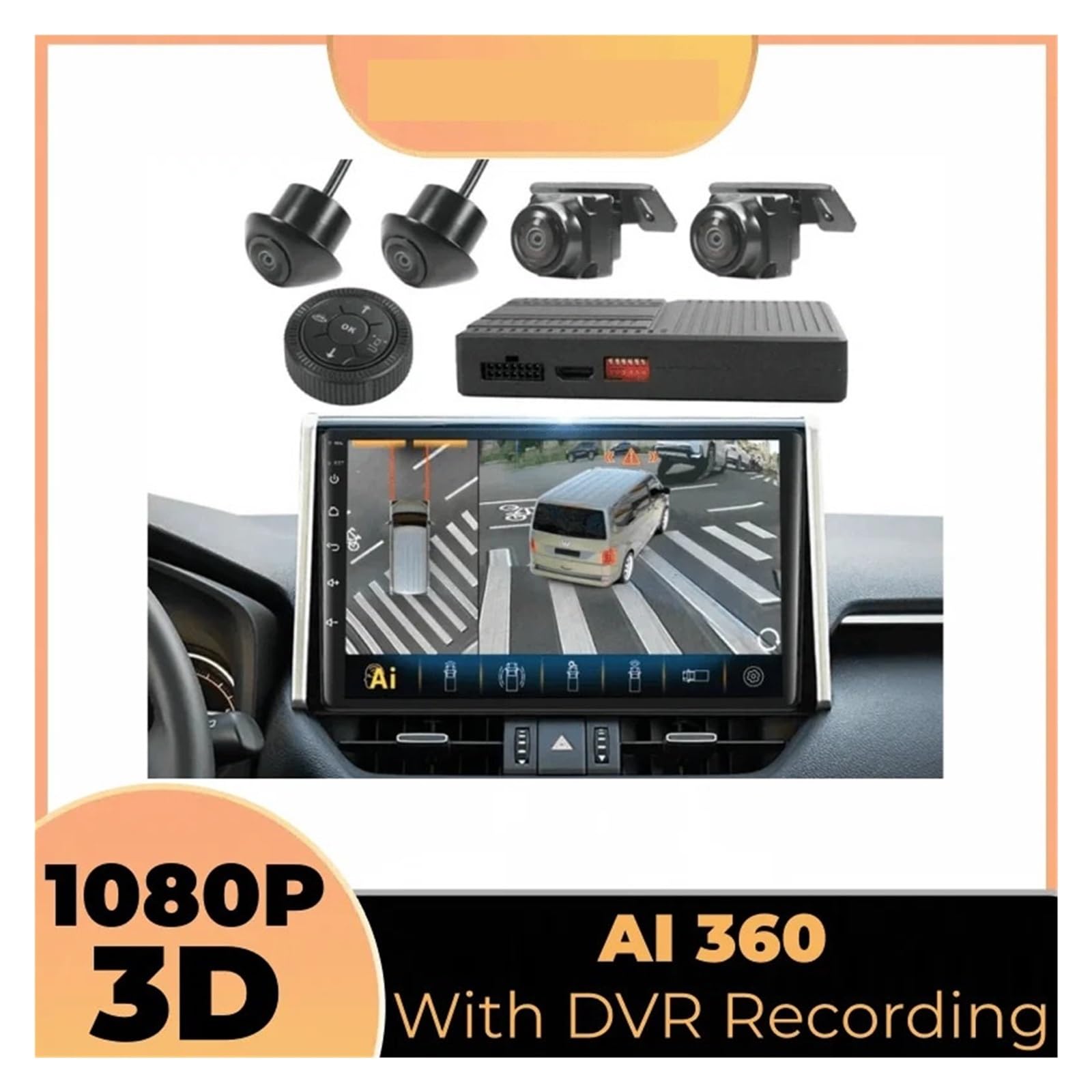 360 Degree Bird View Camera System for Volkswagen Commercial Vehicle 1080P Surround View DVR
