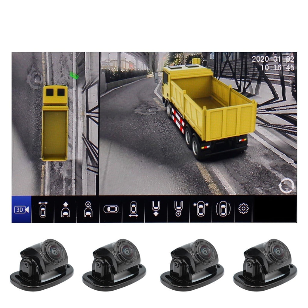 360 Degree Bird View Camera System 4CH DVR Surround View Parking System for Truck RV Bus Van