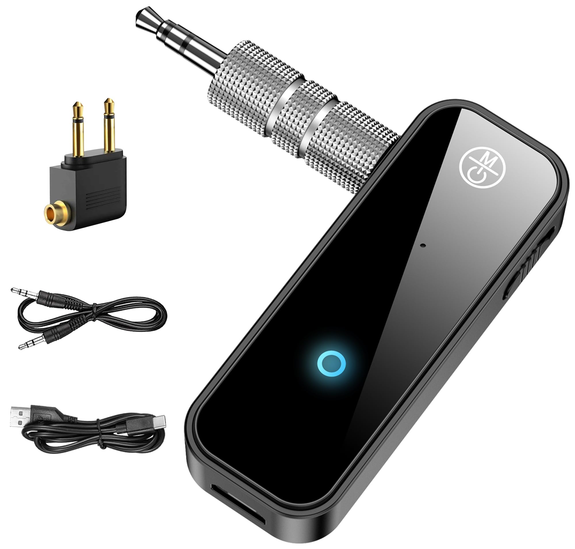 Bluetooth Aux Adapter 2 in 1 Transmitter Receiver Wireless Audio Adapter Car Home TV