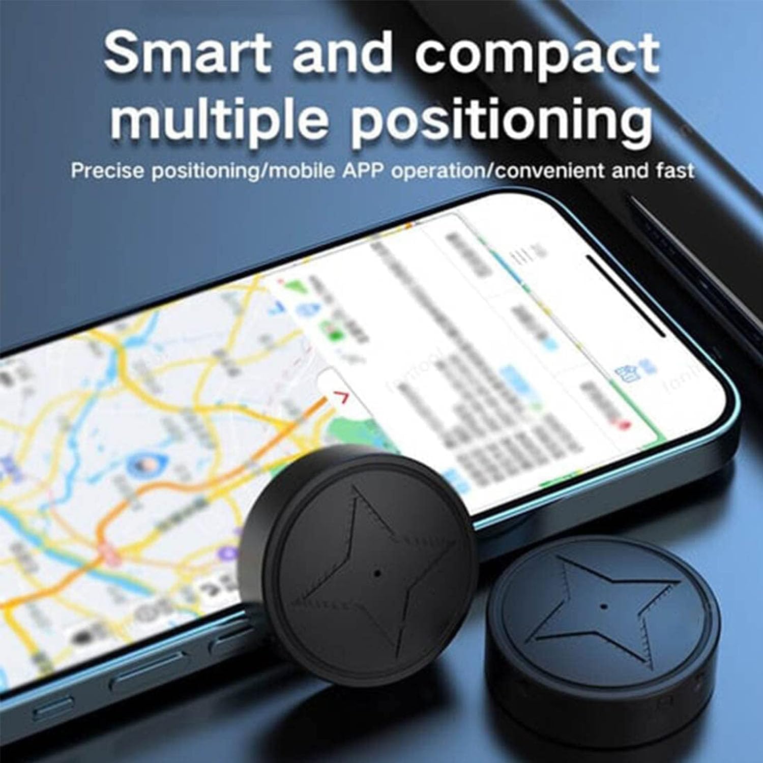 GPS Vehicle Tracker Magnetic Anti Lost Real Time Tracking No Subscription Mini Locator App