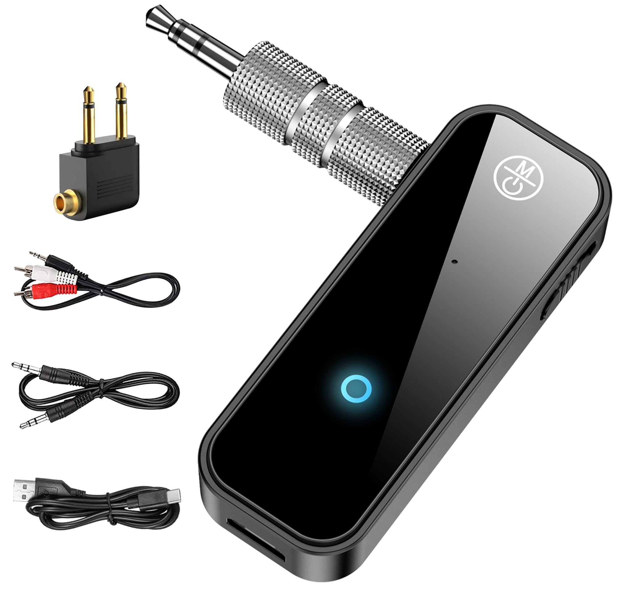 Bluetooth Aux Adapter 2 in 1 Transmitter Receiver Wireless Audio Adapter Car Home TV
