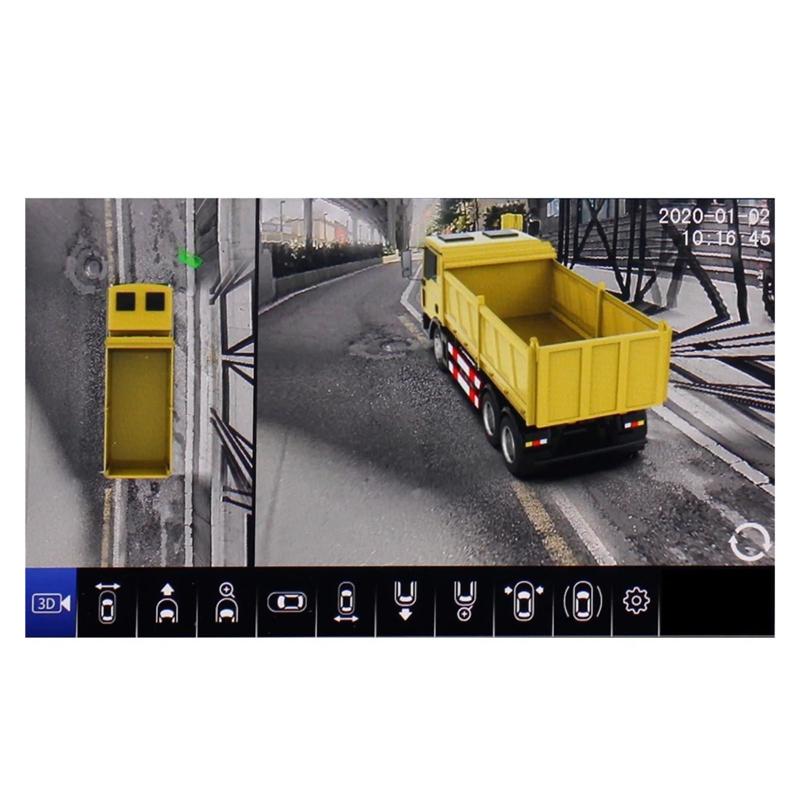 360 Degree Bird View Camera System 4CH DVR Surround View Parking System for Truck RV Bus Van