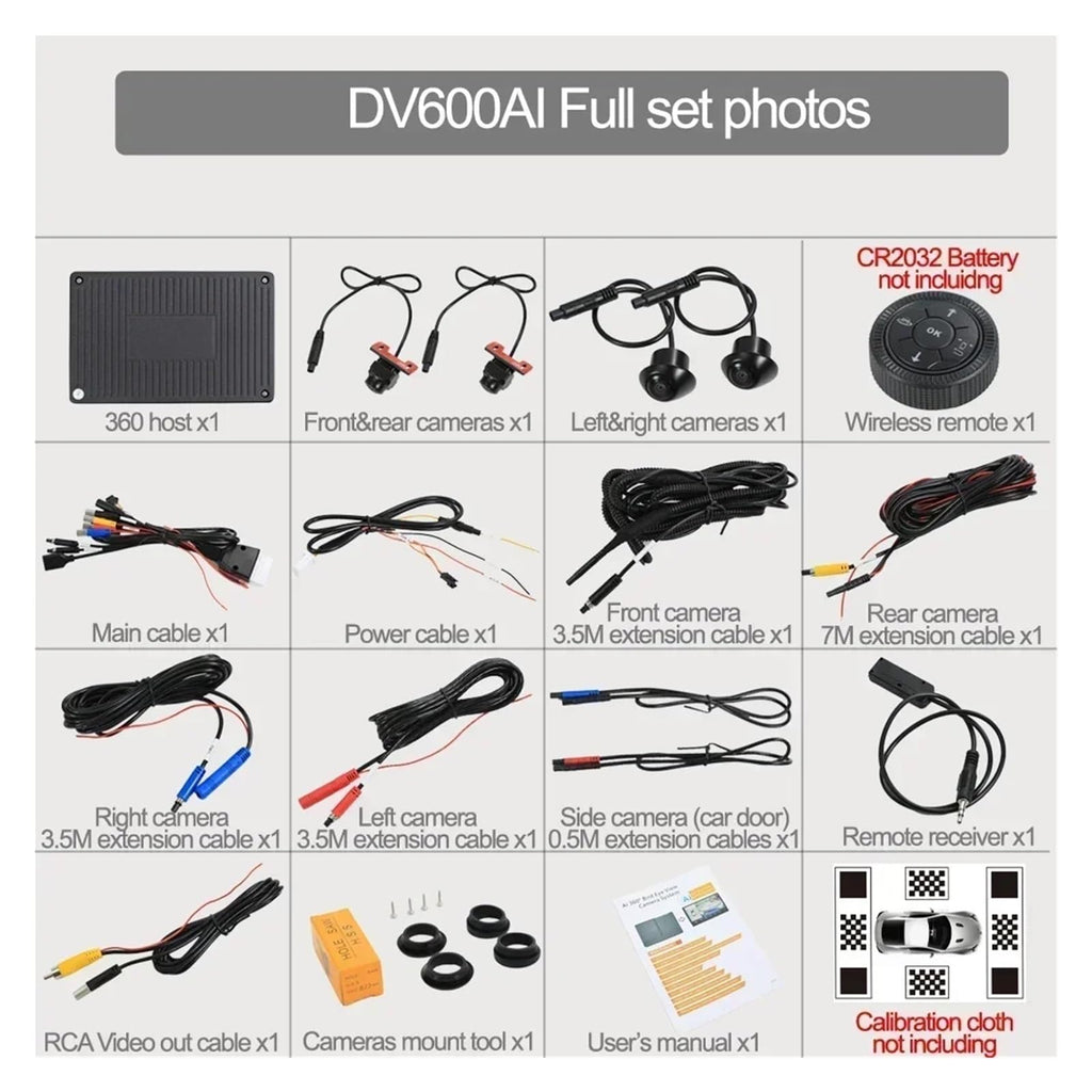 360 Degree Bird View Camera System for Volkswagen Commercial Vehicle 1080P Surround View DVR