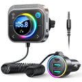 Bluetooth 5.4 Car Adapter Hands Free Calling Wireless Audio Adapter Plug and Play