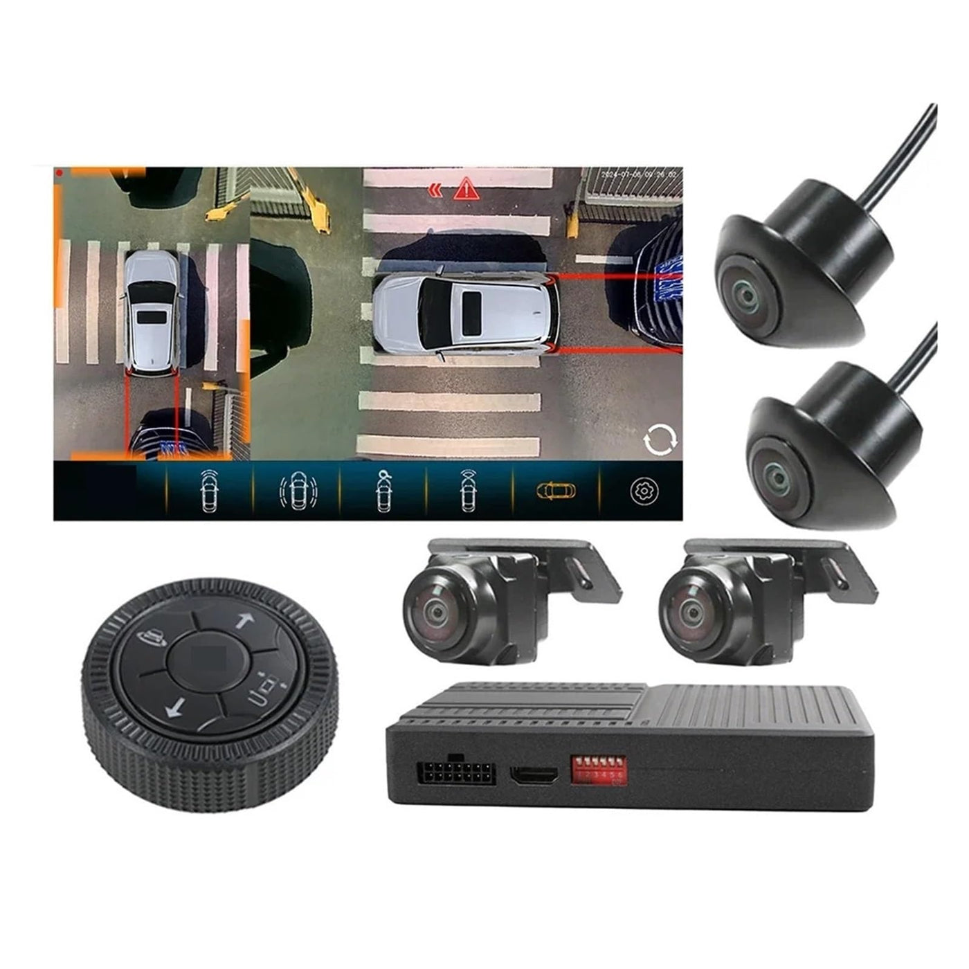 360 Degree Bird View Camera System for Volkswagen Commercial Vehicle 1080P Surround View DVR