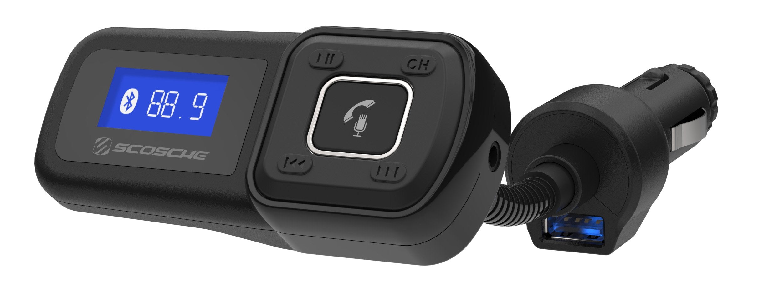 3 in 1 Bluetooth Audio Adapter Transmitter Receiver FM Mode Wireless AUX Adapter for Car Home Airplane