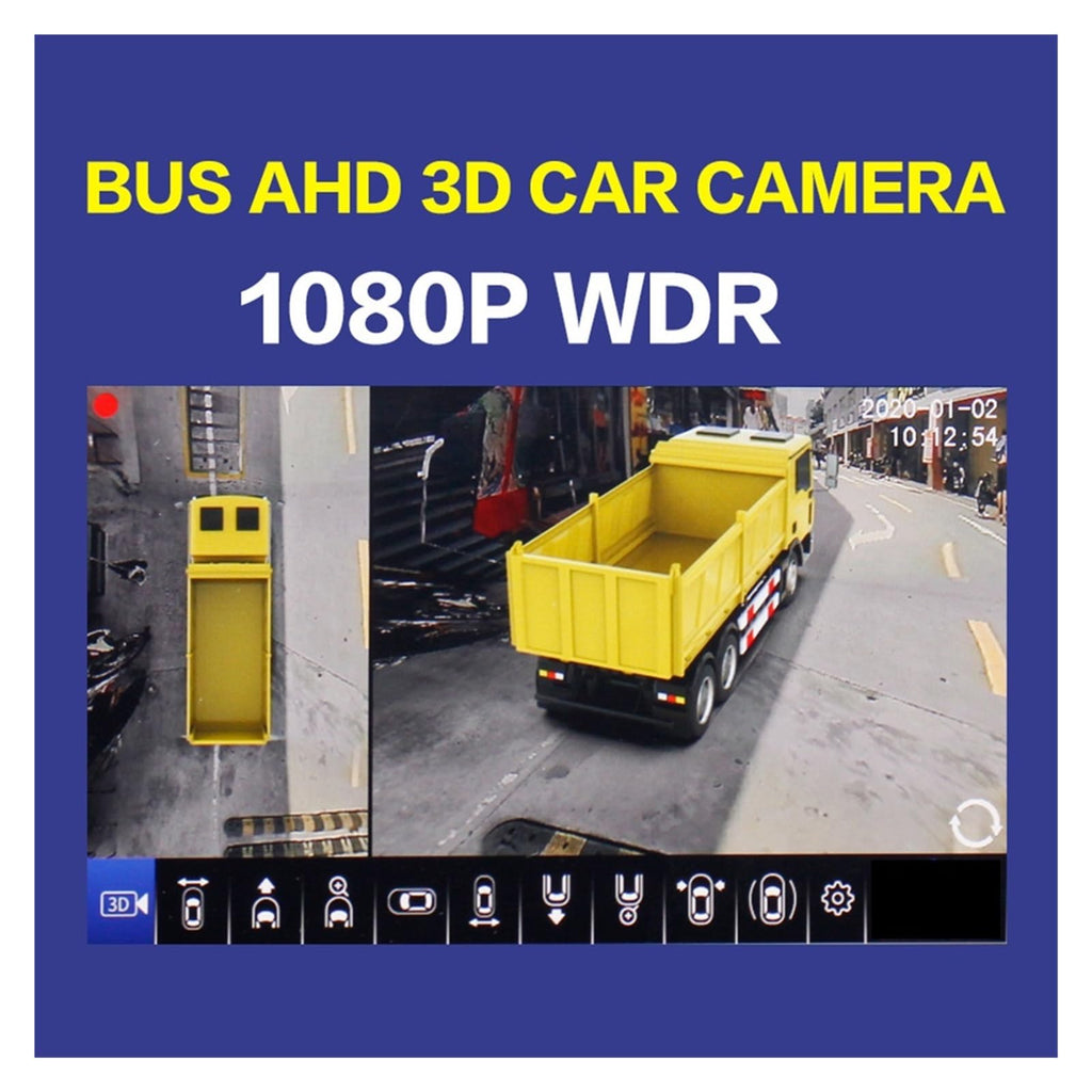 360 Degree Bird View Camera System 4CH DVR Surround View Parking System for Truck RV Bus Van
