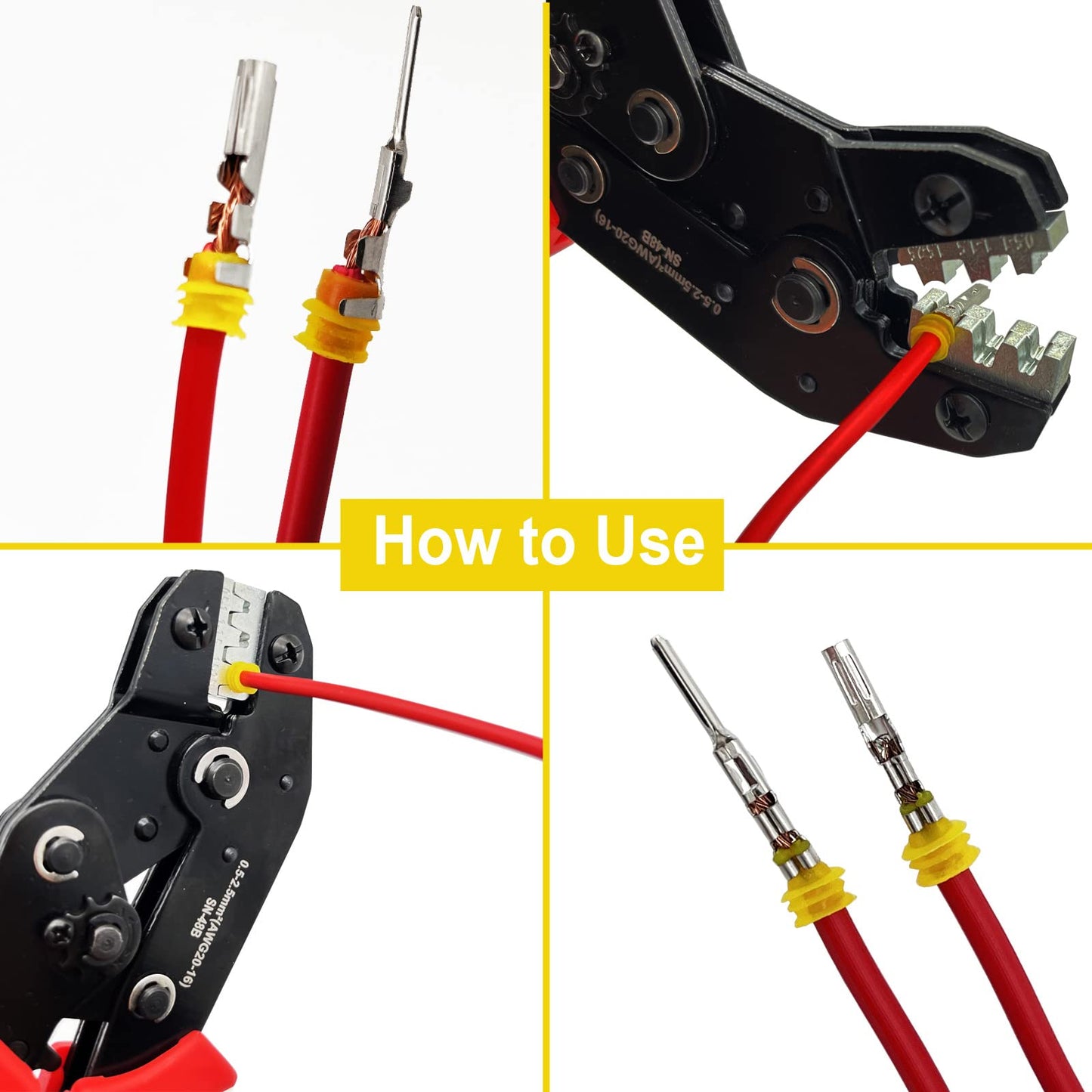 800Pcs Waterproof Automotive Electrical Wire Connector Kit with Crimping Tool