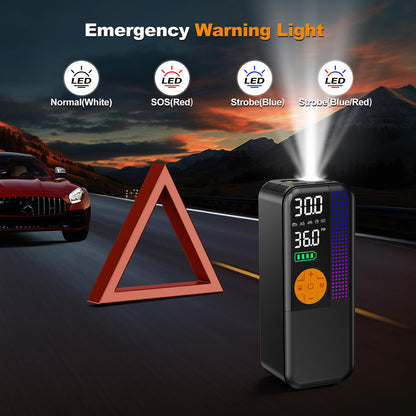 5500A Jump Starter with Air Compressor & 150PSI Tire Inflator for Gas & Diesel Engines