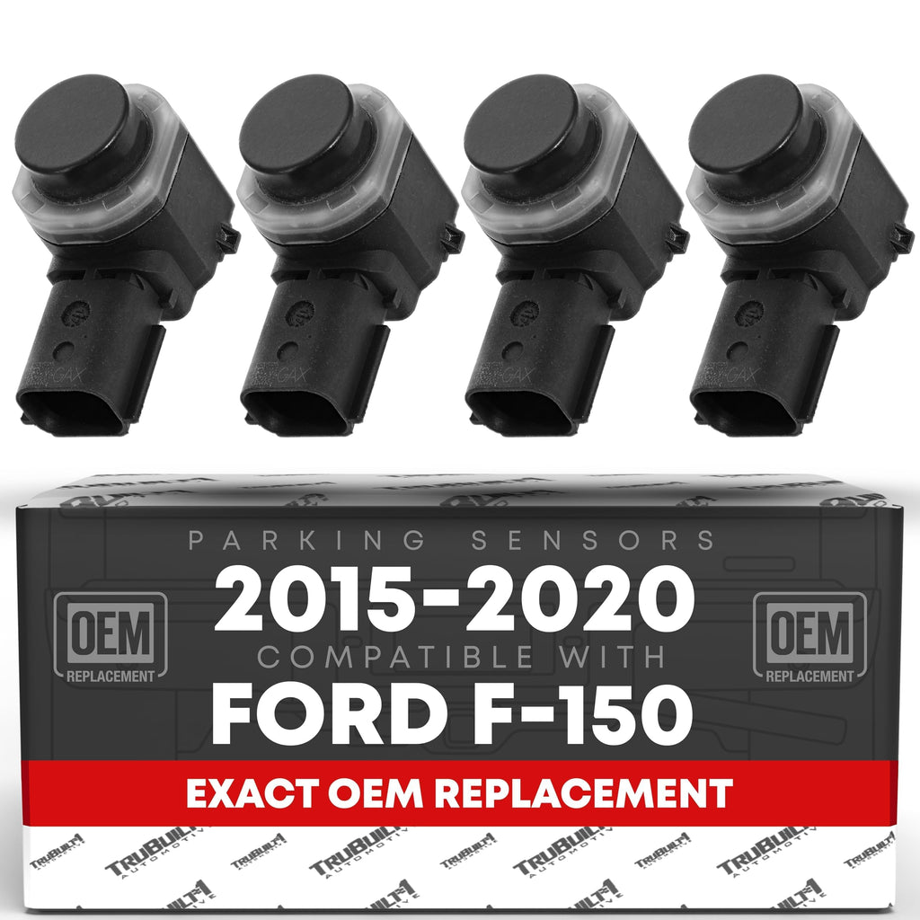 Car Parking Sensor Kit 4 Pieces Front Rear Bumper Parking Assist for Ford F-150 Super Duty 2015-2020