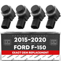 Car Parking Sensor Kit 4 Pieces Front Rear Bumper Parking Assist for Ford F-150 Super Duty 2015-2020