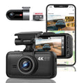 4K Dual Dash Cam Front Rear WiFi Bluetooth Parking Mode Night Vision