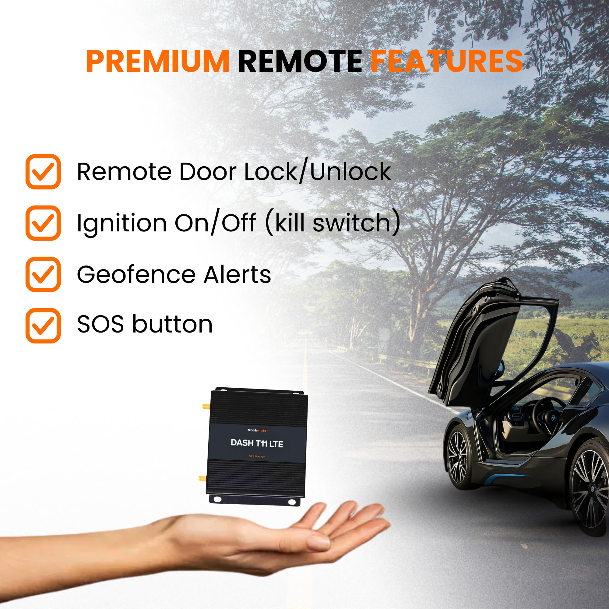 GPS Vehicle Tracker Real Time Tracking for Cars Trucks RV Fleet OBD LTE Battery