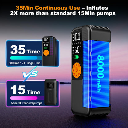 5500A Jump Starter with Air Compressor & 150PSI Tire Inflator for Gas & Diesel Engines