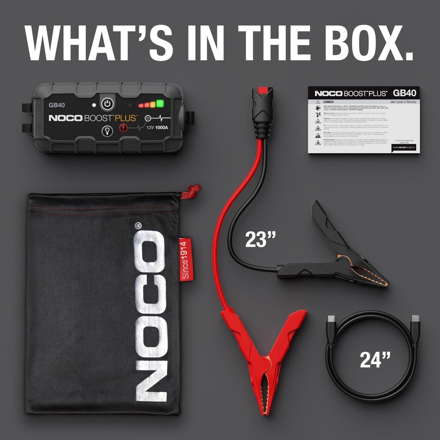 1000A 12V Lithium Jump Starter Power Bank for Gas & Diesel Engines