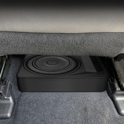 1200W 10-Inch Slim Under-Seat Powered Car Subwoofer with Built-in Amplifier & Remote Bass Control