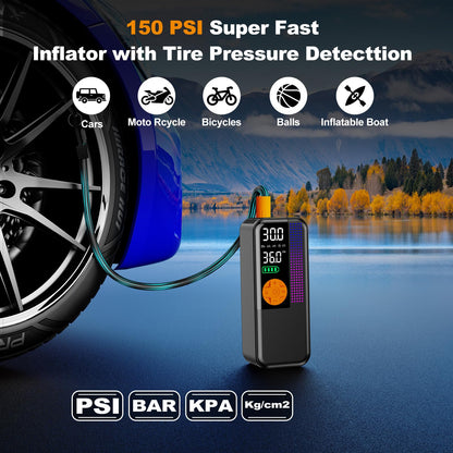 5500A Jump Starter with Air Compressor & 150PSI Tire Inflator for Gas & Diesel Engines